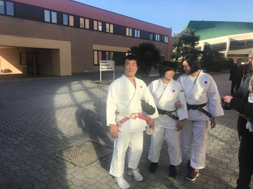 Haruka Tachimoto, Misato Nakamura e Koji Komuro, medaglia d’oro ai Veteran World Championships 2017 a Olbia